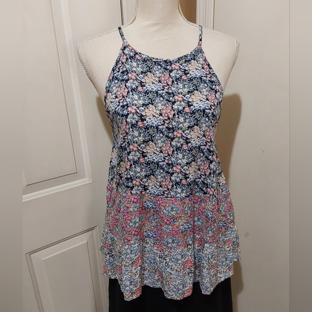 🌺 Like New Ganji LA Floral Sleeveless Boho Top